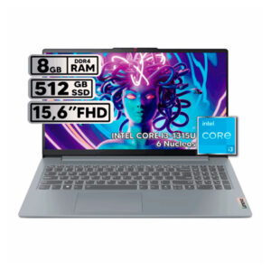 Portátil Lenovo IdeaPad Slim 3 15IRU8 - Intel Core i3 1315U - 8GB RAM - 512GB SSD - 15.6" FHD - Arctic Grey