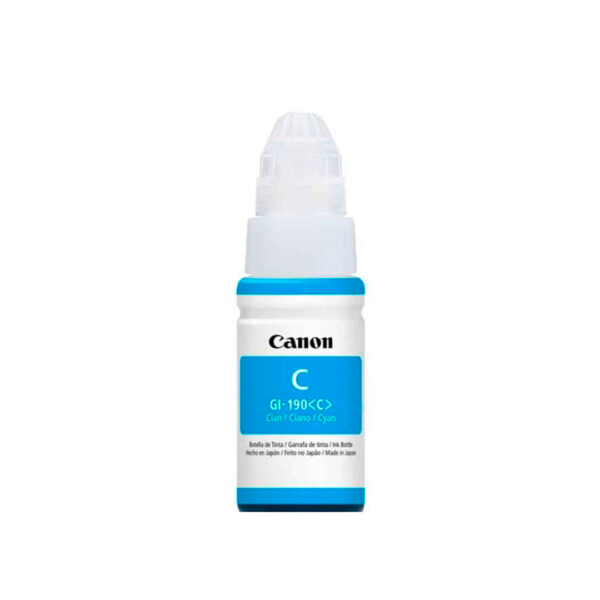 Tinta Canon 190 Cian - Botella Original - Tecnomarket.ink