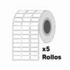 Etiquetas Adhesivas - 32mm x 15mm (5 rollos)