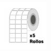 Etiquetas Adhesivas TT - 32mm x 25mm (5 rollos)