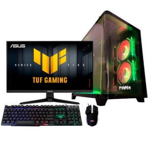 PC de Mesa Power Group R57161SMR | AMD Ryzen 7 5700G | 16GB RAM RGB | SSD 1TB | Monitor Asus 23.8" FHD 146Hz | Teclado + Mouse + Kaspersky