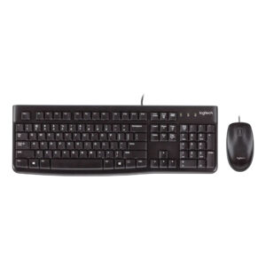Combo de Teclado y Mouse USB Logitech MK120 Negro