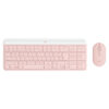 Combo de Teclado y Mouse Inalámbrico Logitech MK470 Slim Rosa
